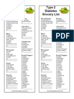 Type 2 Diabetes Grocery List Type 2 Diabetes Grocery List: Bread/Grains Frozen Bread/Grains Frozen