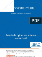 MATRIZ DE RIGIDEZ DEL SISTEMA ESTRUCTURAL