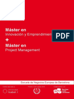 Master en Innovacion y Emprendimiento & Master en Project Management