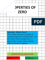 Properties of Zero