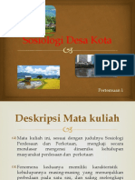 Sosiologi Desa Kota Pertemuan 1