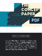 THE Concept Paper: Guidelines in