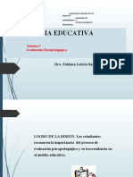 Sesión 3 Psicología Educativa 2021 - Evaluación Psicopedagógica