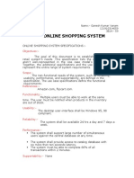 Online Shopping System: Objectives