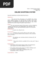 Online Shopping System: Objectives