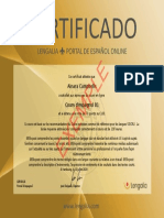 Certificado B1 FR