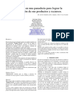 Optimización de productos y recursos en panadería