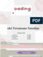 Model Persamaan Simultan