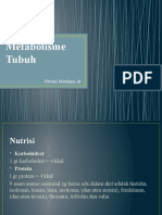 Metabolisme dan Nutrisi Tubuh