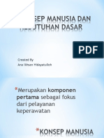 Konsep Manusia Dan Kebutuhan Dasar