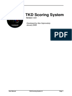 TKD Scoring System: Developed by Alex Sajnovetzky