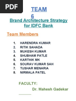 Brand Architecture Strategy - IDFC Bank