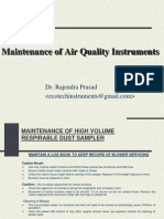 Maintenance of Air Quality Instruments: Dr. Rajendra Prasad