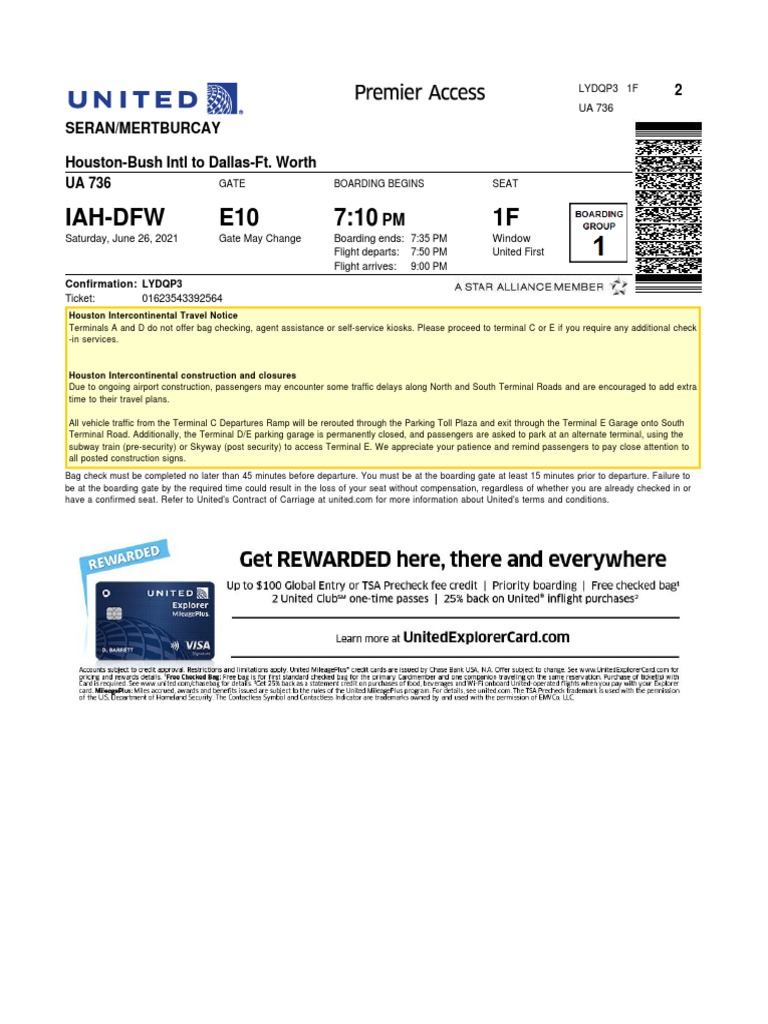 Boarding Pass United PDF