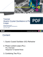 Tutorial: Quartz Crystal Oscillators & Phase-Locked Loops