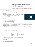 Bài tập 4- Ước lượng Kiểm định cho 2 tổng thể Phân tích phương sai