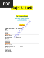 Solved English Mcqs For Competitive Exams by Majid Ali Larik