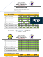 Department of Education Division of Cebu Province: Maintenance Schedule Plan