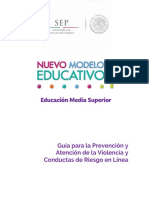 Guia para La Prevencion y Atencion de La Violencia y Conductas de Riesgo en Linea