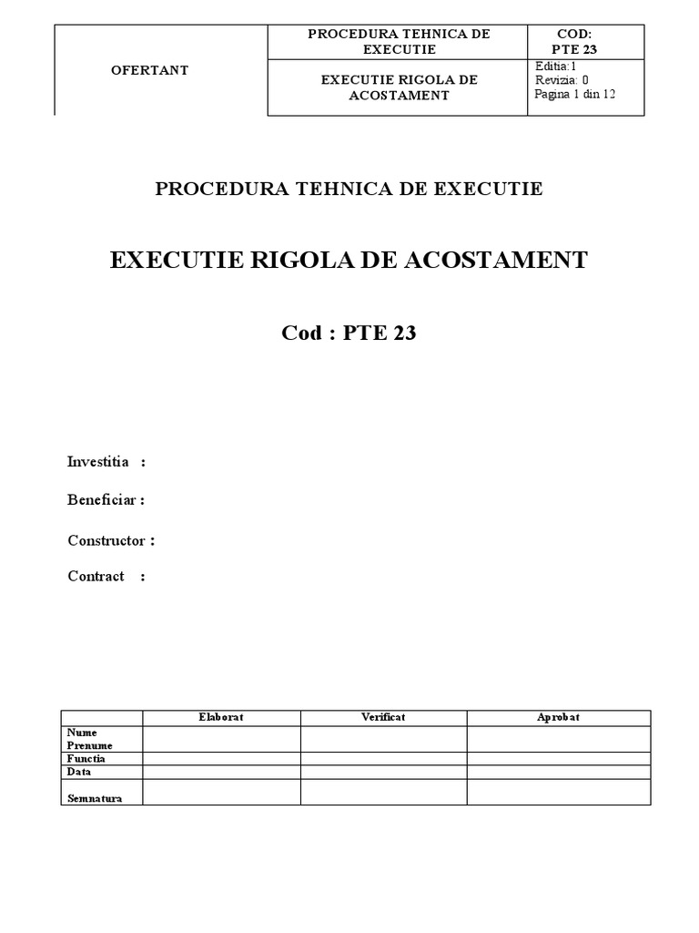 PTE 23 Rigola de Acostament | PDF