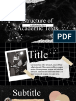 Structure of Academic Texts: Add Subtitle Here