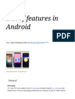 List of Features in Android - Wikipedia
