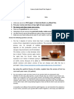 Science Grade 8 Small Test Chapter 4 A