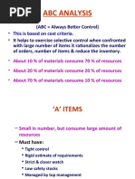 Download ABC Analysis Ppt by Sampada Kothari SN53232917 doc pdf