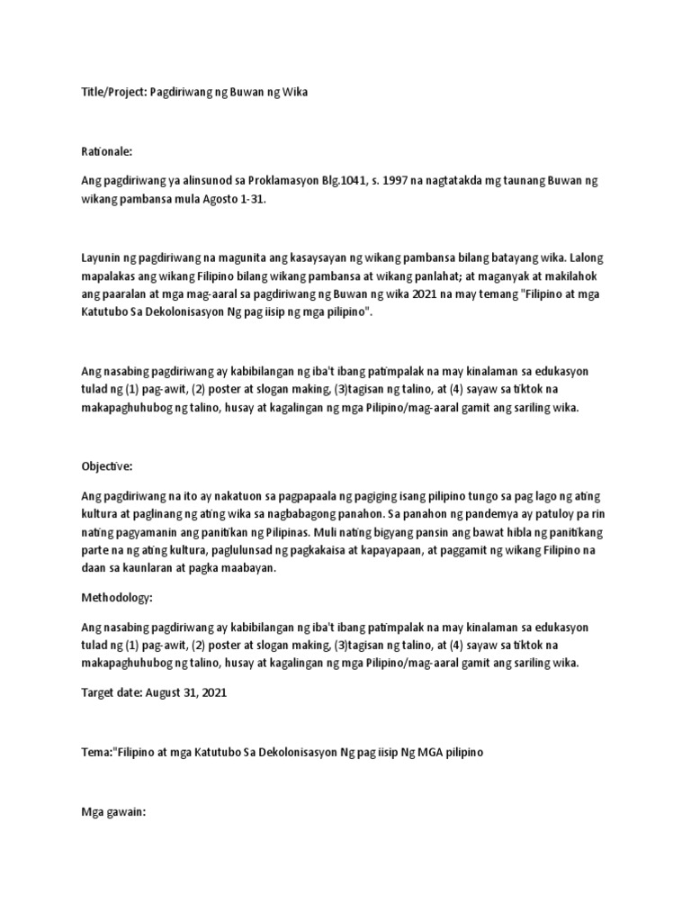 Project Proposal | PDF