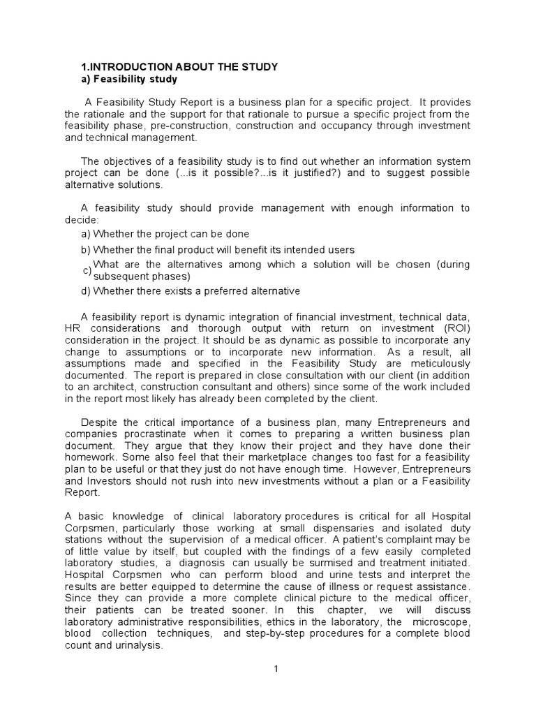 Feasibility analysis picture