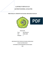 L.analitik Acara 4 Penentuan Kadar Air Bahan Pangan