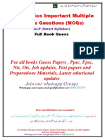 9th Physics MCQ