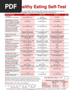 Healthy Eating Self-Test MyPyramid