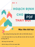 Chương 4 - Hoạch Định Cho Sự Thay Đổi