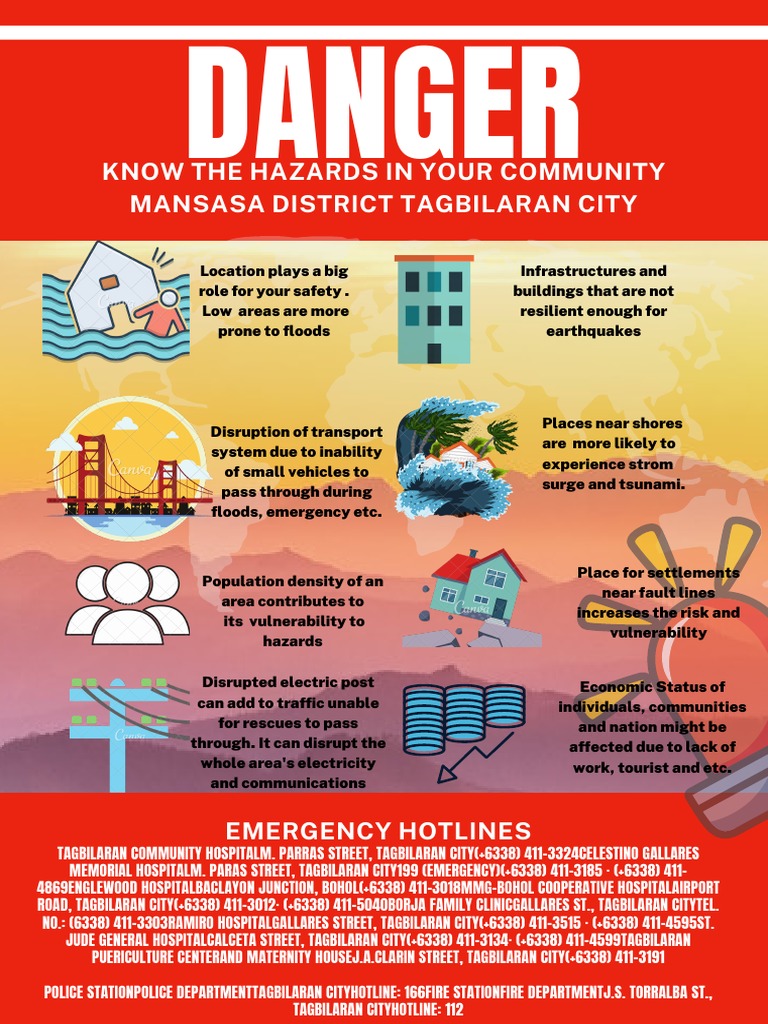 Community Hazard Awareness Flyers | PDF | Hazards | Risk Management