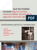 Algunas Mujeres Imprescindibles para Comprender El Arte Del Siglo XX - 1950 - 2000-2