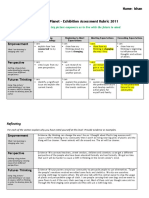 Exhib Summ Assess Rubric 2011 - 6GD