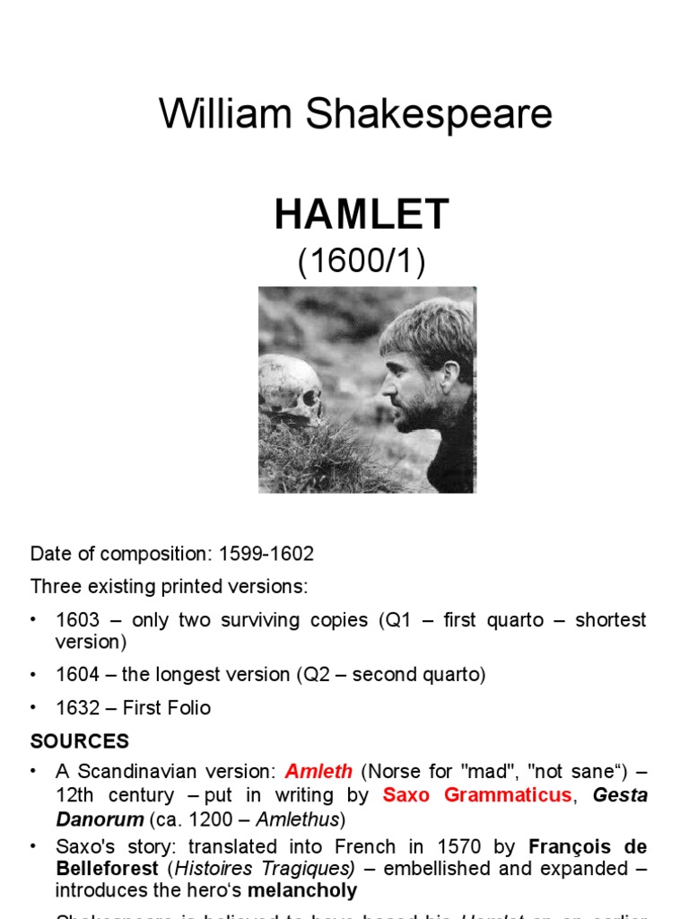 William Shakespeare Hamlet PDF Hamlet Oedipus Complex