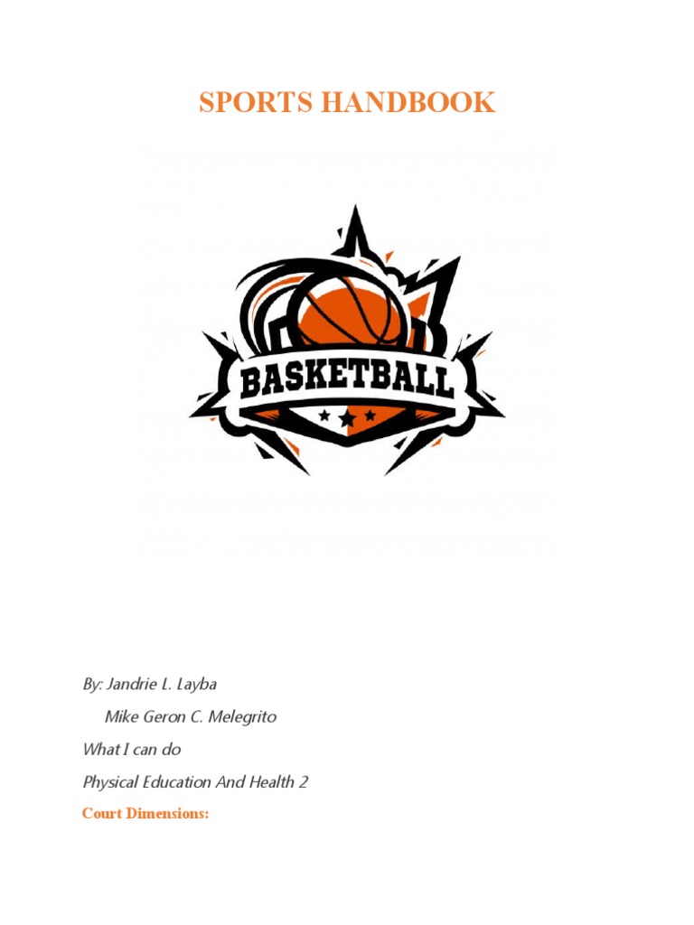 Basketball Sports Handbook New PDF Referee Games Of Physical Skill