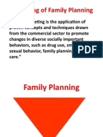 Marketing of Family Planning