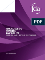 FDA Guide To Pension Tax Relief 2021