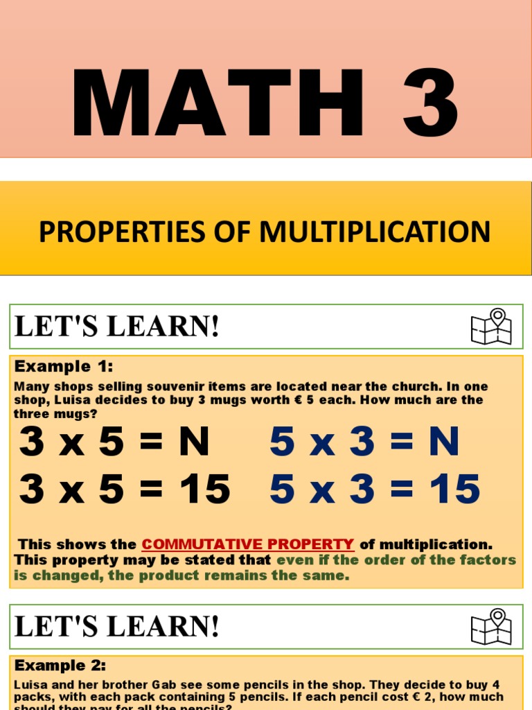 Multiplication Properties Guide | PDF | Multiplication | Elementary  Mathematics, image size:768x1024