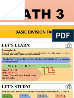 Math 3ai - Basic Division Facts