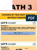 Math 3ak - Dividing Two-Digit Divisor Withour Remainder