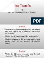 Heat Transfer: Prof. Dr. Mohammad Pervez Mughal