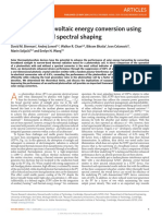 Enhanced Photovoltaic Energy Conversion Using Thermally Based Spectral Shaping
