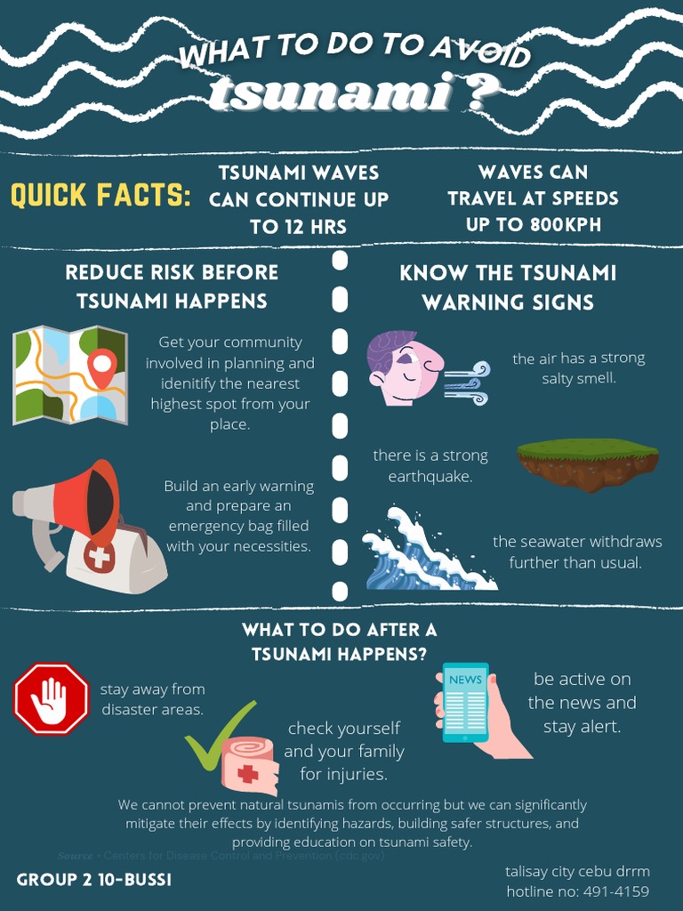 How To Prepare And Stay Safe From Tsunamis PDF Tsunami Hazards 