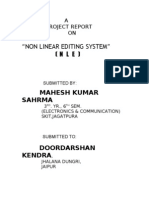"Non Linear Editing System" (N L E) : Mahesh Kumar Sahrma