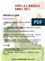 Sant Jordi 2011