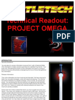 Technical Readout - Project Omega